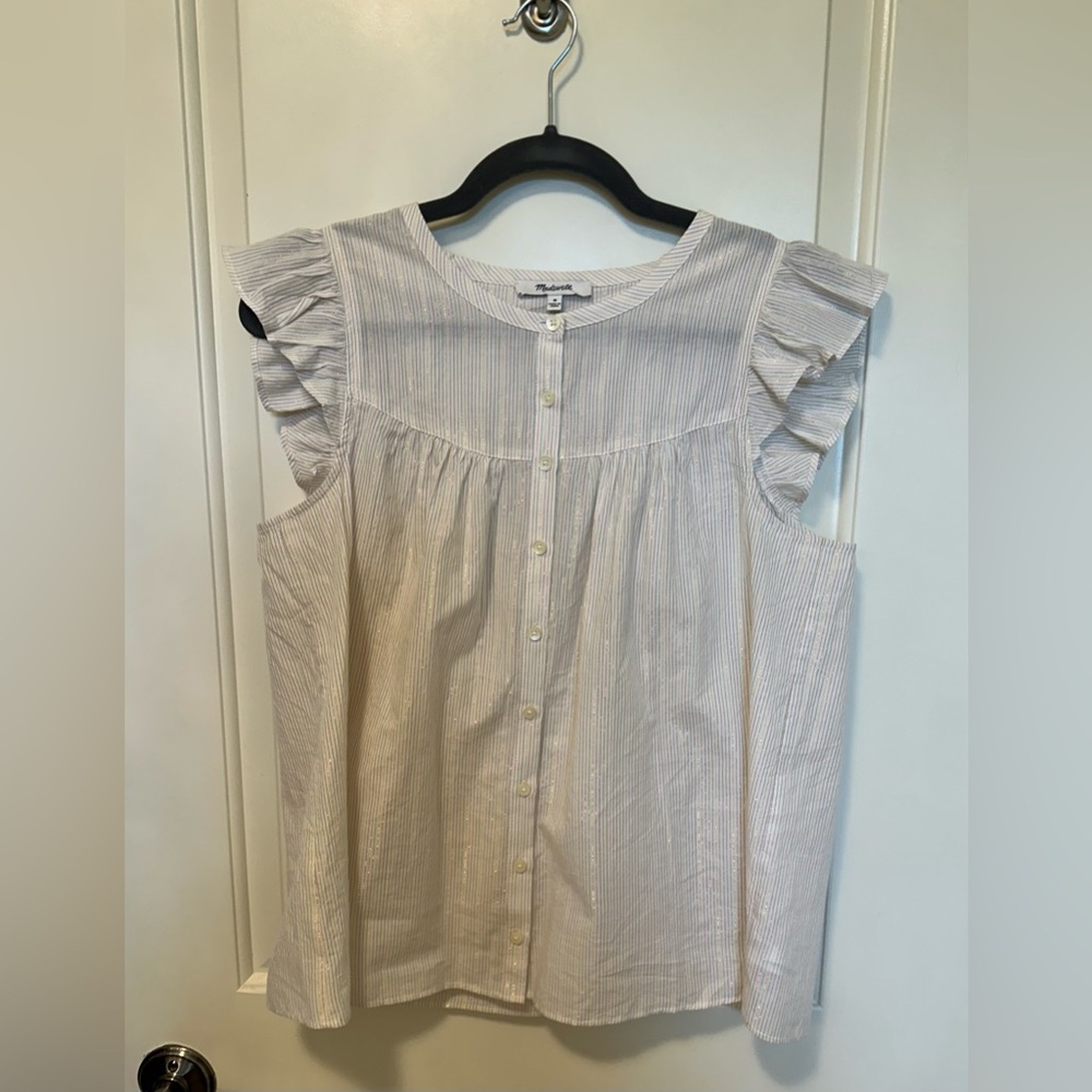 Madewell shimmery top